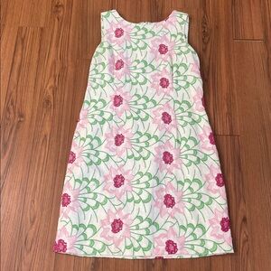 Talbots Pink and Green Floral Dress